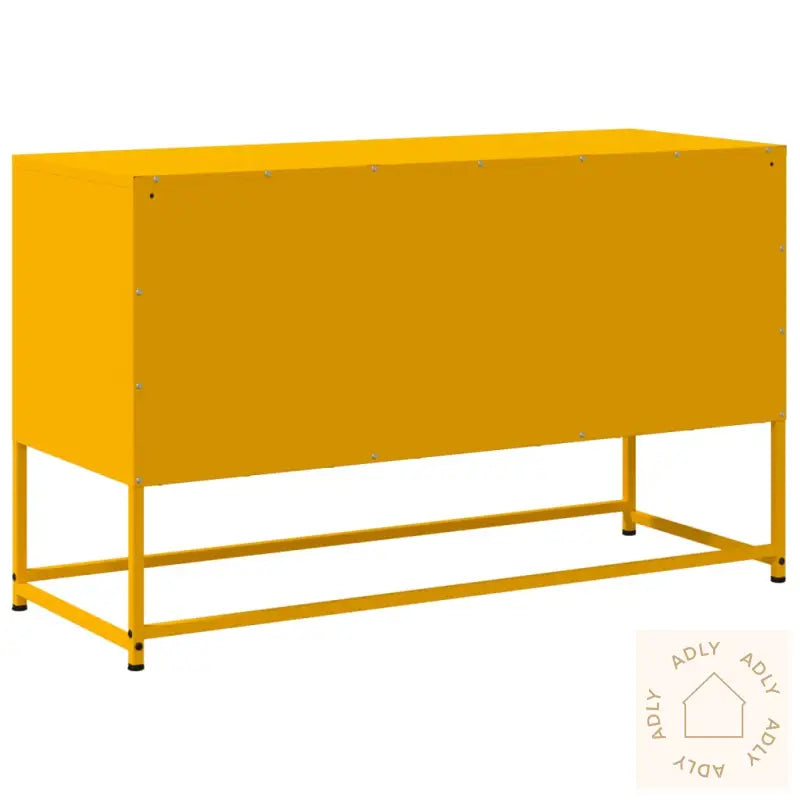 Tv-Benk Sennepsgul 100,5X39X60,5 Cm Stål