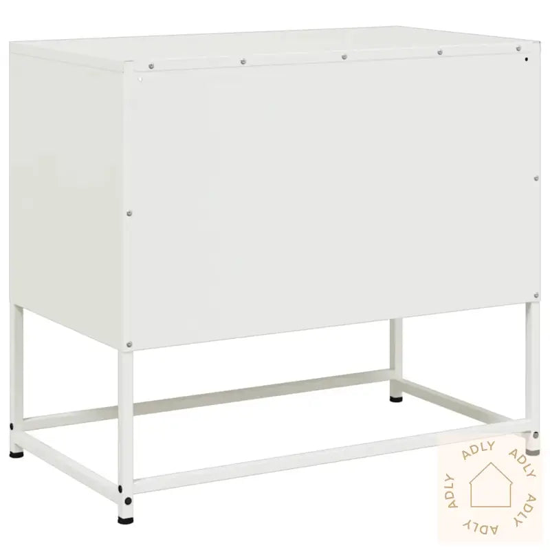 Tv-Benk Hvitt 68X39X60,5 Cm Stål