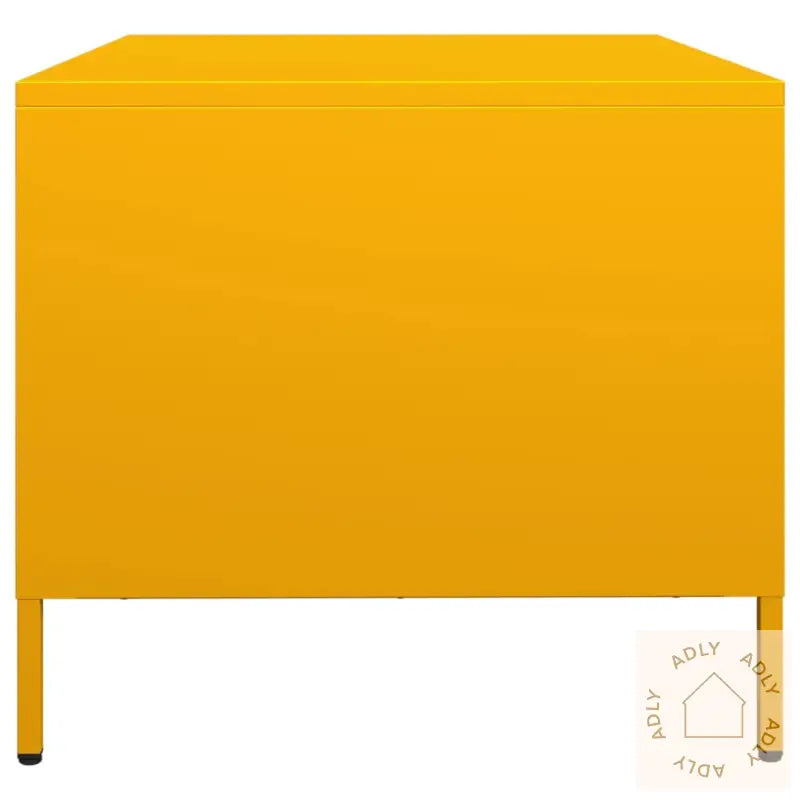 Tv-Benk Sennepsgul 68X50X43,5 Cm Kaldvalset Stål
