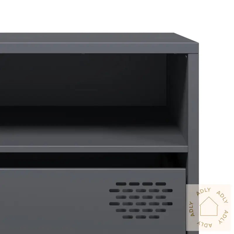 Tv-Benk Antrasitt 202X39X43,5 Cm Kaldvalset Stål