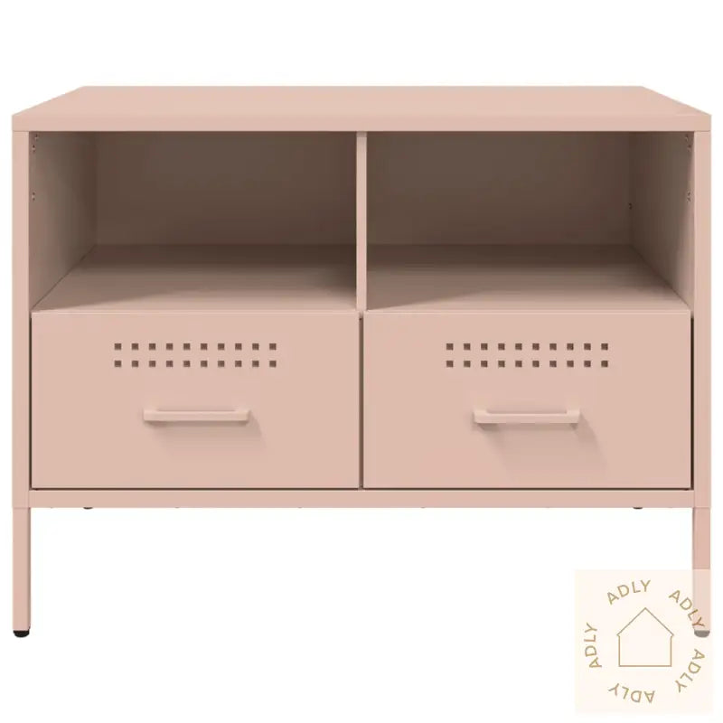 Tv-Benk Rosa 68X39X50,5 Cm Stål