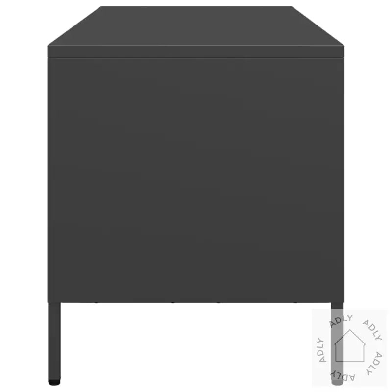 Tv-Benk Svart 101,5X39X43,5 Cm Kaldvalset Stål