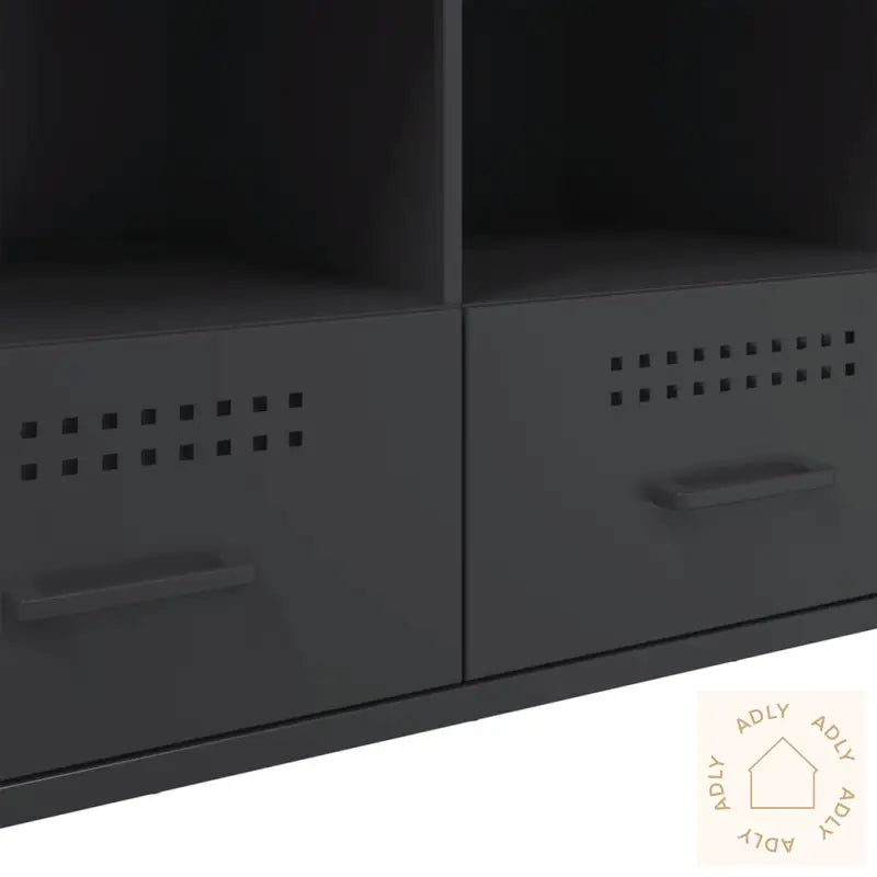 Tv-Benk Svart 100,5X39X50,5 Cm Stål