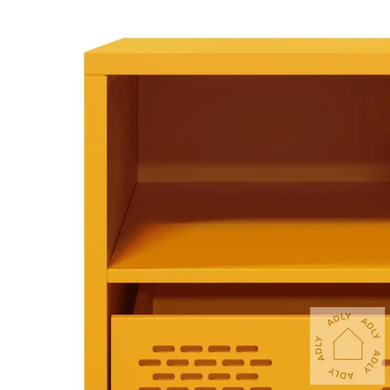 Tv-Benk Sennepsgul 101,5X39X43,5 Cm Kaldvalset Stål