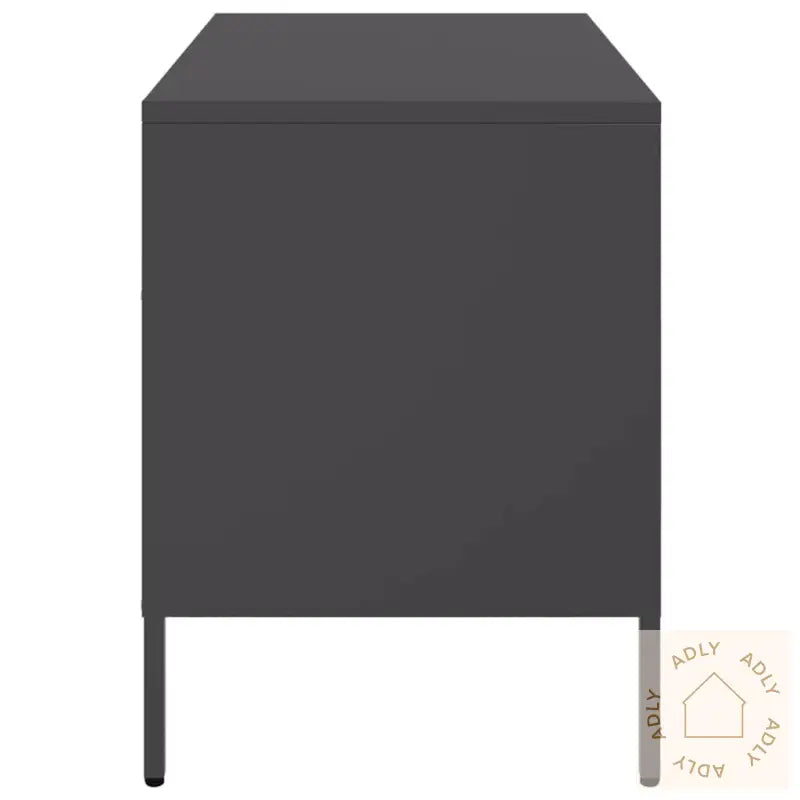 Tv-Benk Svart 68X39X50,5 Cm Stål