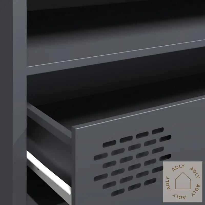 Tv-Benk Antrasitt 202X39X43,5 Cm Kaldvalset Stål