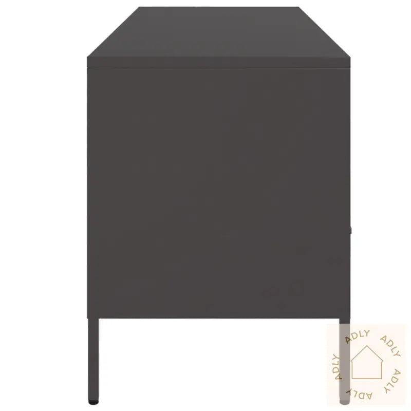 Tv-Benk Svart 100,5X39X50,5 Cm Stål