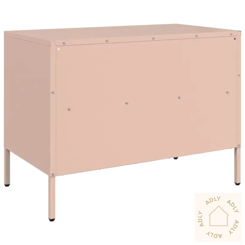 Tv-Benker 2 Stk Rosa 68X39X50,5 Cm Stål