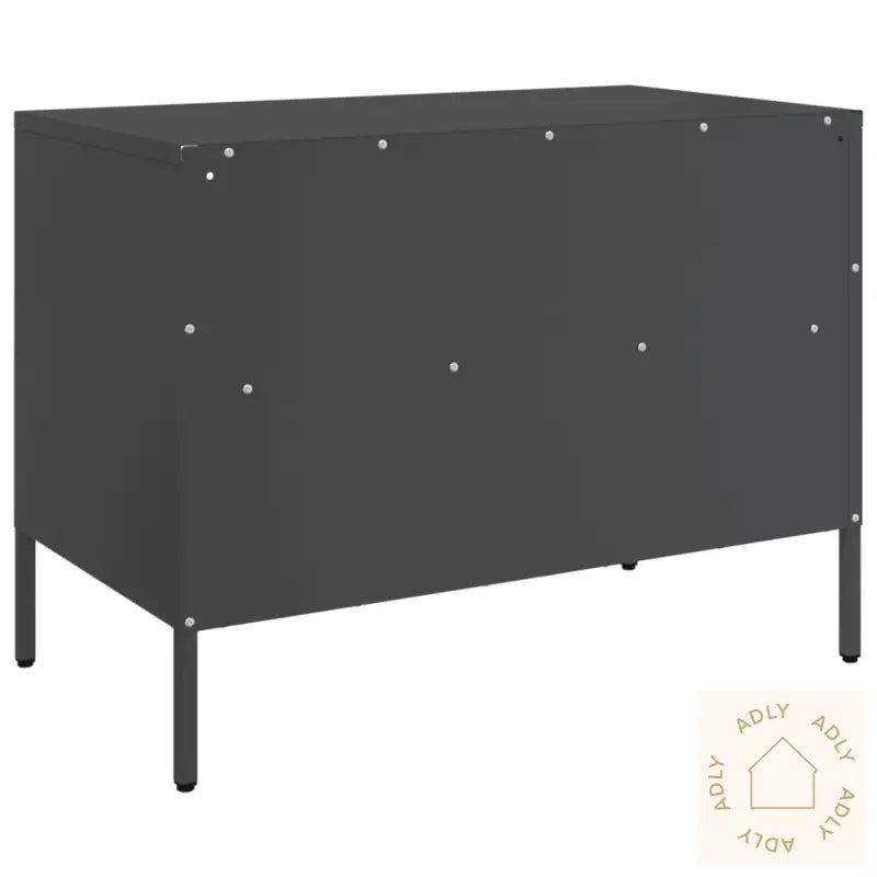 Tv-Benker 2 Stk Svart 68X39X50,5 Cm Stål