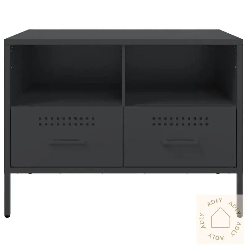 Tv-Benker 2 Stk Svart 68X39X50,5 Cm Stål