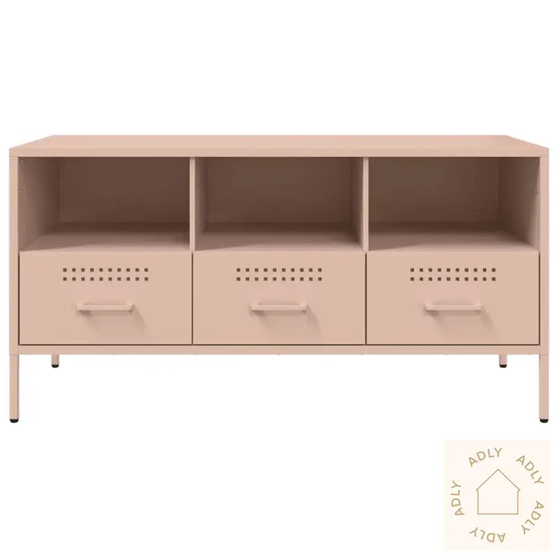 Tv-Benk Rosa 100,5X39X50,5 Cm Stål