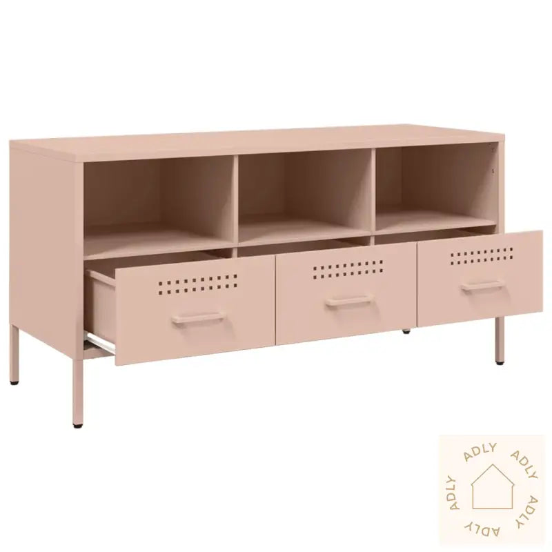 Tv-Benk Rosa 100,5X39X50,5 Cm Stål