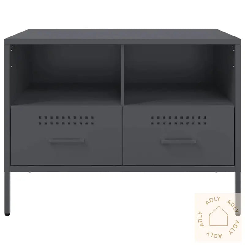 Tv-Benker 2 Stk Antrasitt 68X39X50,5 Cm Stål