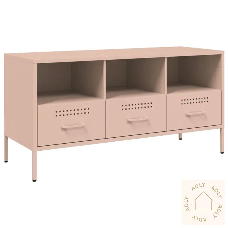 Tv-Benk Rosa 100,5X39X50,5 Cm Stål