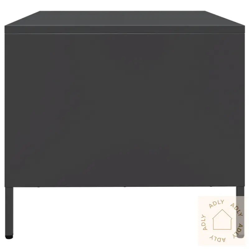 Tv-Benk Svart 68X50X43,5 Cm Kaldvalset Stål