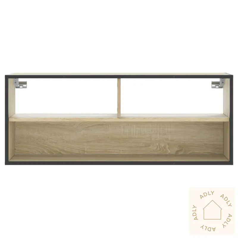 Tv-Benk Sonoma Eik 100X31X39,5 Cm Konstruert Tre Og Metall