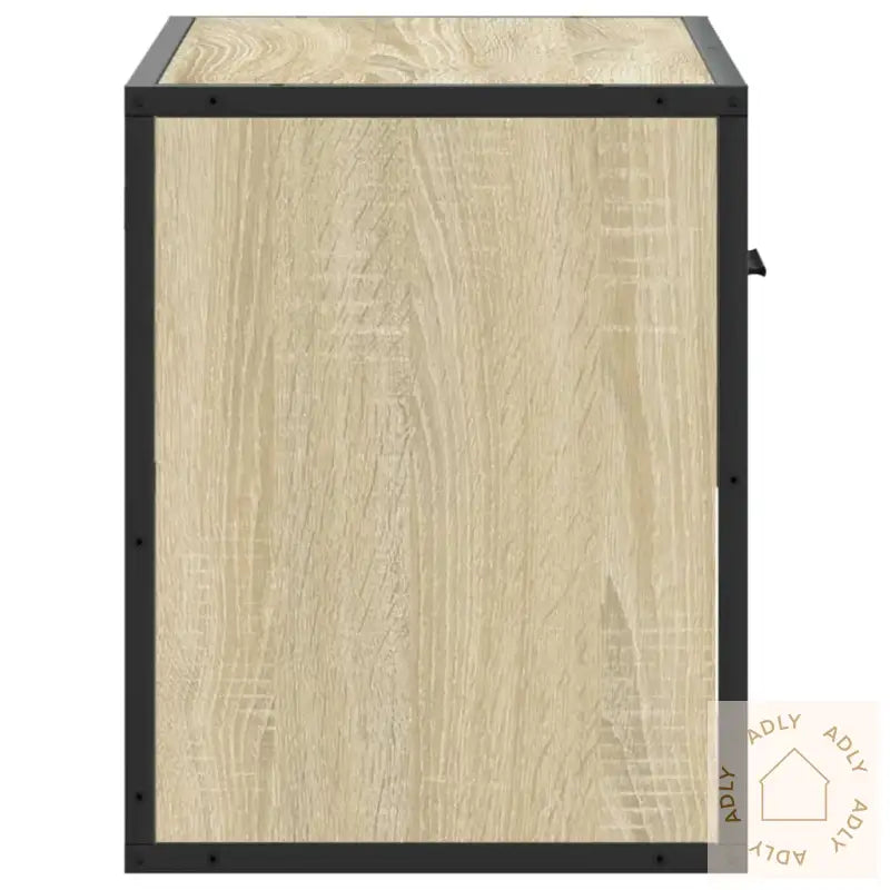 Tv-Benk Sonoma Eik 60X31X39,5 Cm Konstruert Tre Og Metall