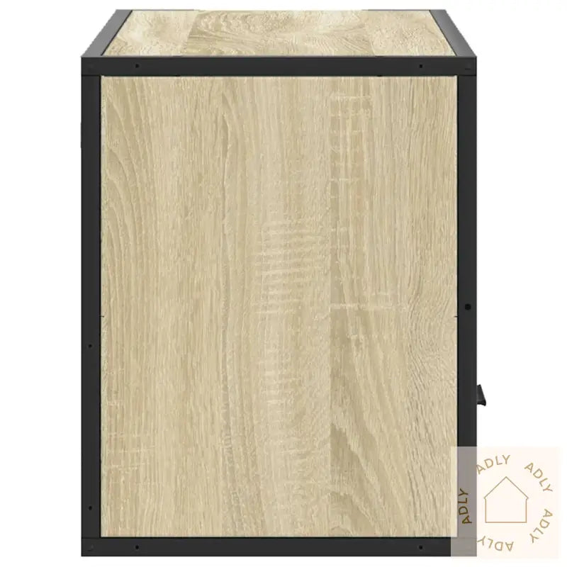 Tv-Benk Sonoma Eik 80X31X39,5 Cm Konstruert Tre Og Metall