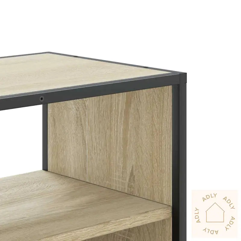 Tv-Benk Sonoma Eik 80X31X39,5 Cm Konstruert Tre Og Metall