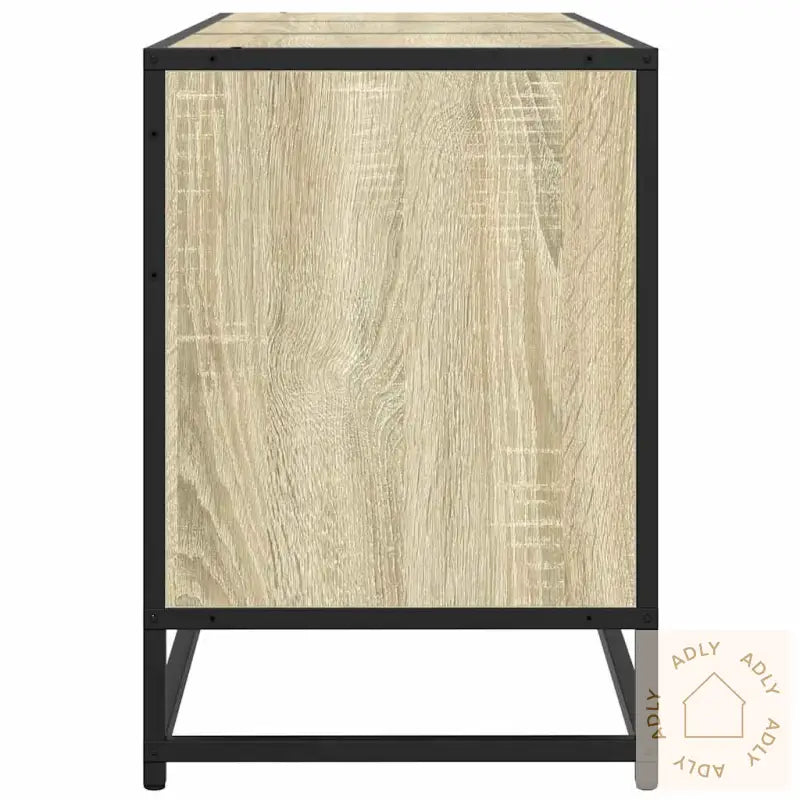 Tv-Benk Sonoma Eik 150X35X41 Cm Konstruert Tre Og Metall