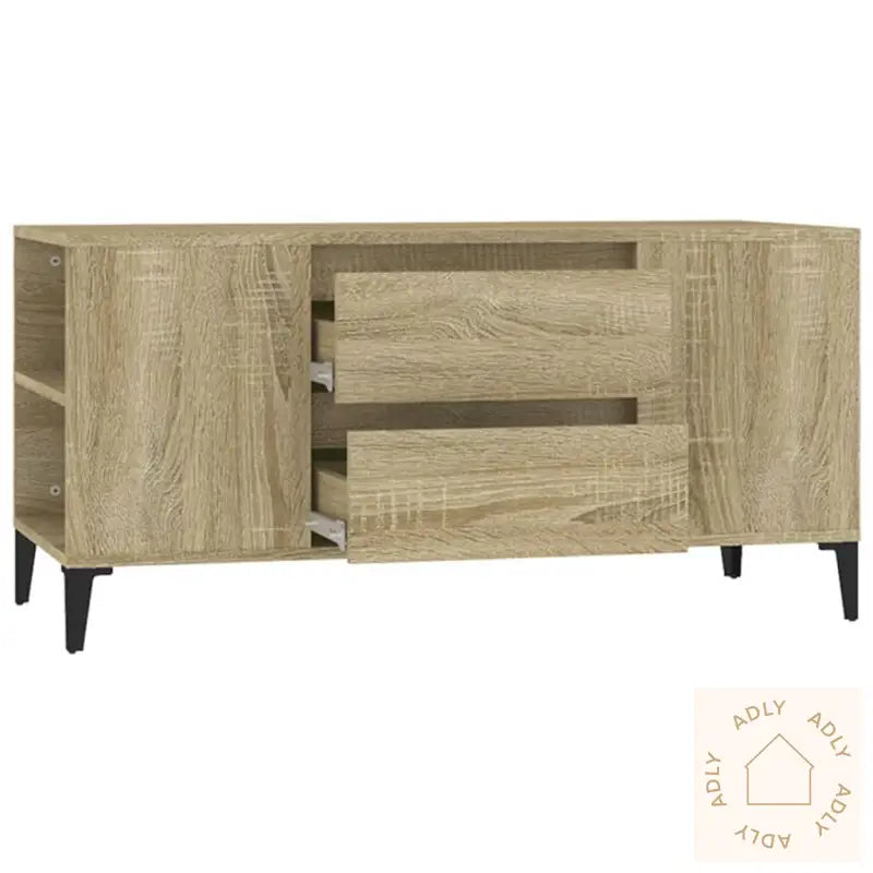 Tv-Benk Sonoma Eik 102X44,5X50 Cm Konstruert Tre