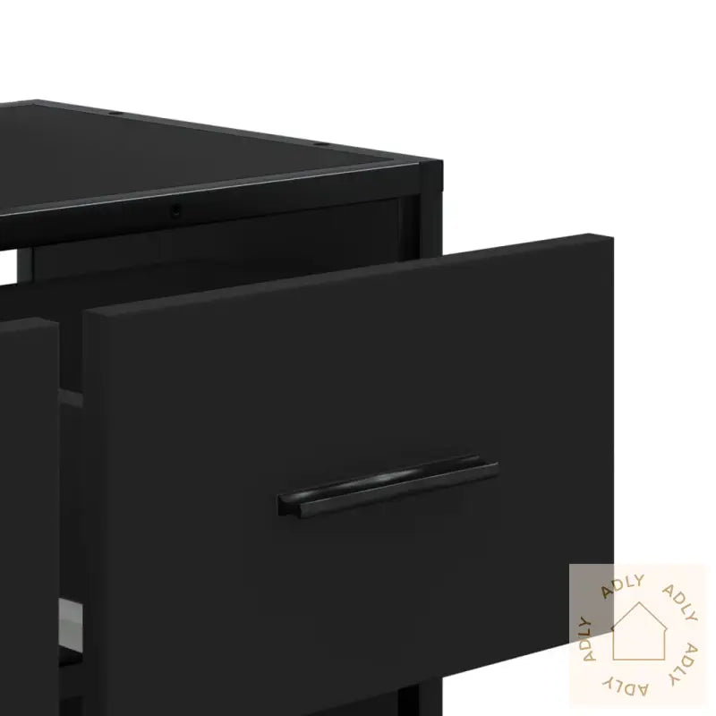 Tv-Benk Svart 60X31X39,5 Cm Konstruert Tre Og Metall