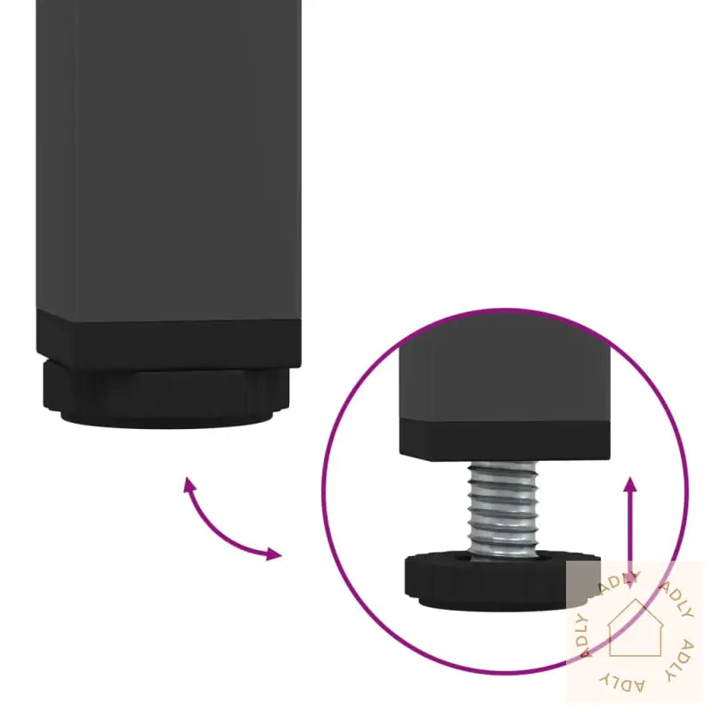 Tv-Benk Svart 68X39X50,5 Cm Stål