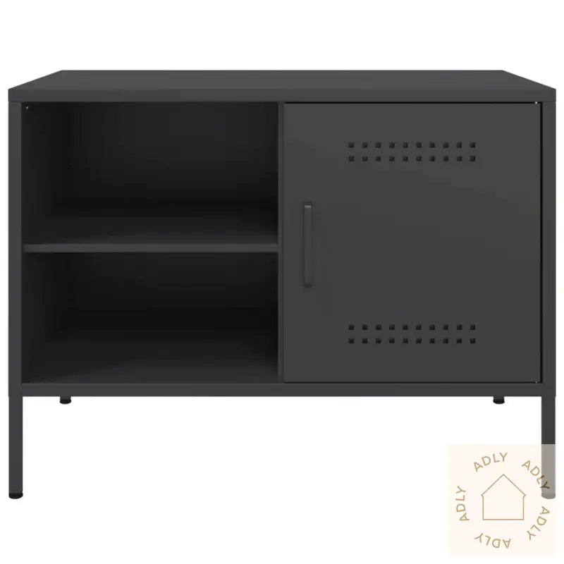 Tv-Benk Svart 68X39X50,5 Cm Stål