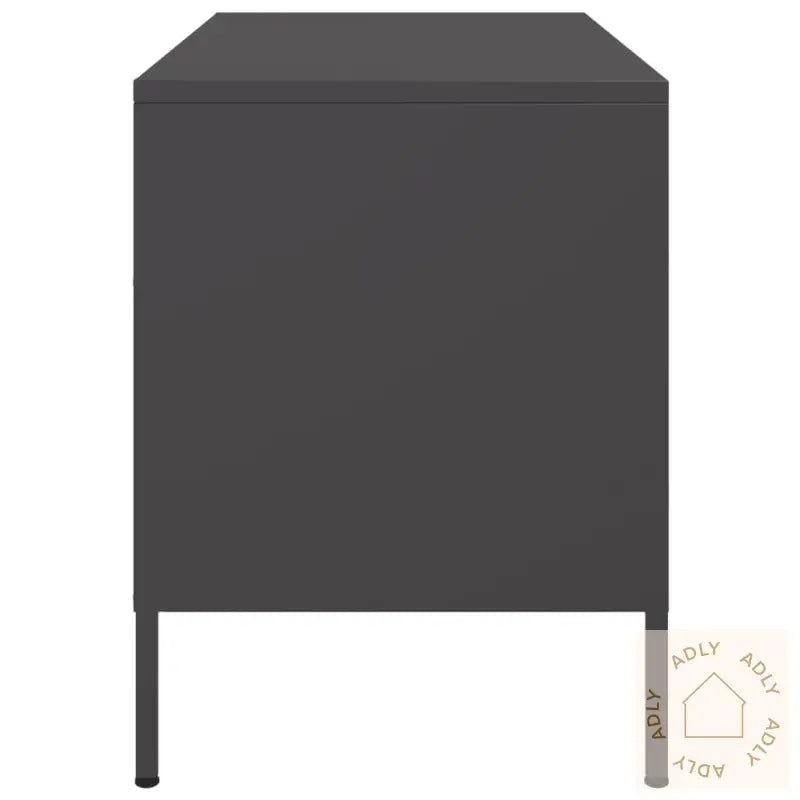 Tv-Benk Svart 68X39X50,5 Cm Stål