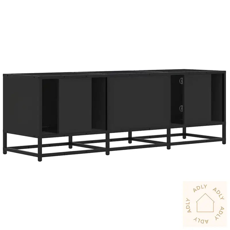 Tv-Benk Svart 120X35X41 Cm Konstruert Tre Og Metall