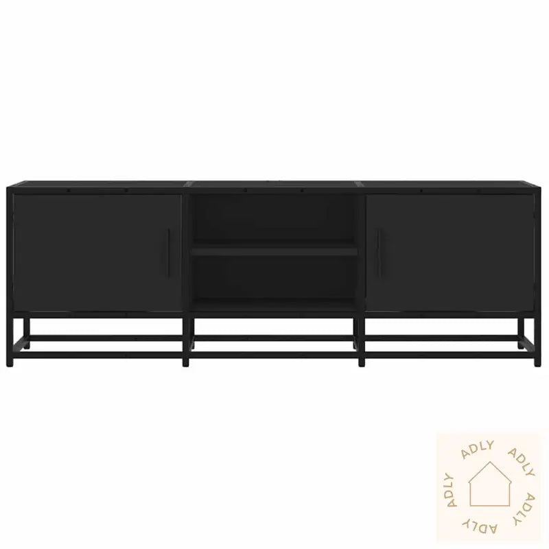 Tv-Benk Svart 120X35X41 Cm Konstruert Tre Og Metall