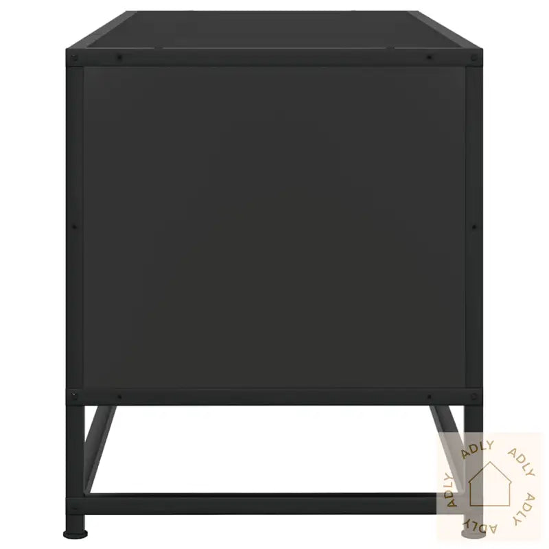 Tv-Benk Svart 100X34,5X40 Cm Konstruert Tre Og Metall