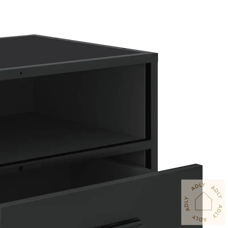 Tv-Benk Svart 100X34,5X40 Cm Konstruert Tre Og Metall