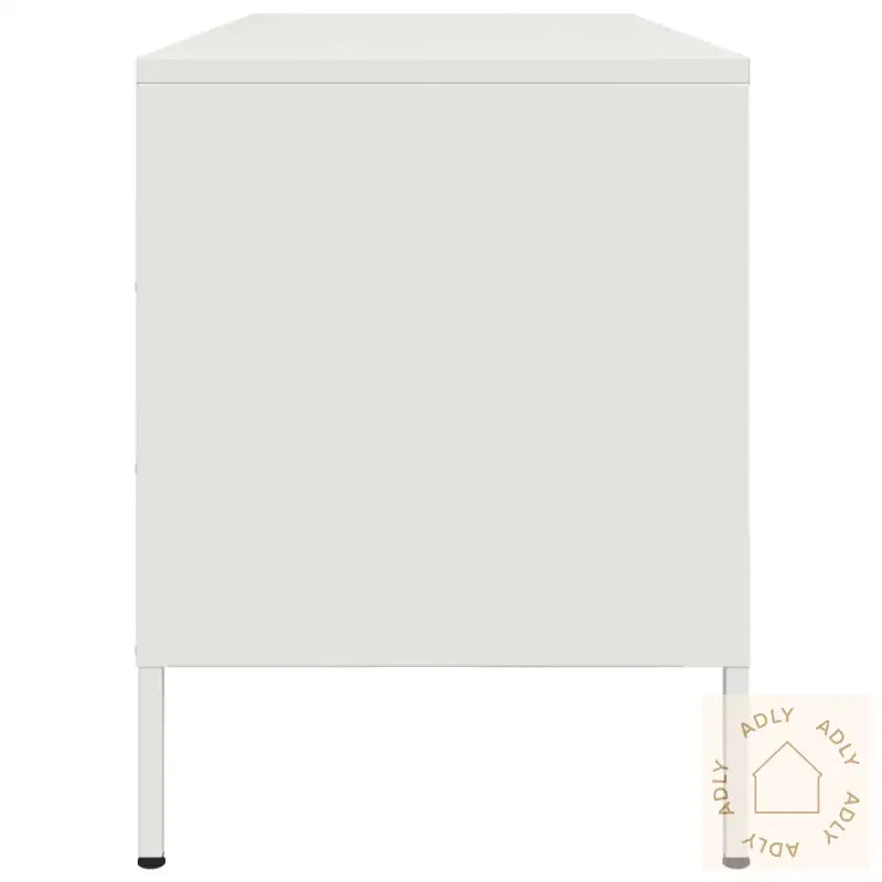 Tv-Benk Hvit 100,5X39X50,5 Cm Stål