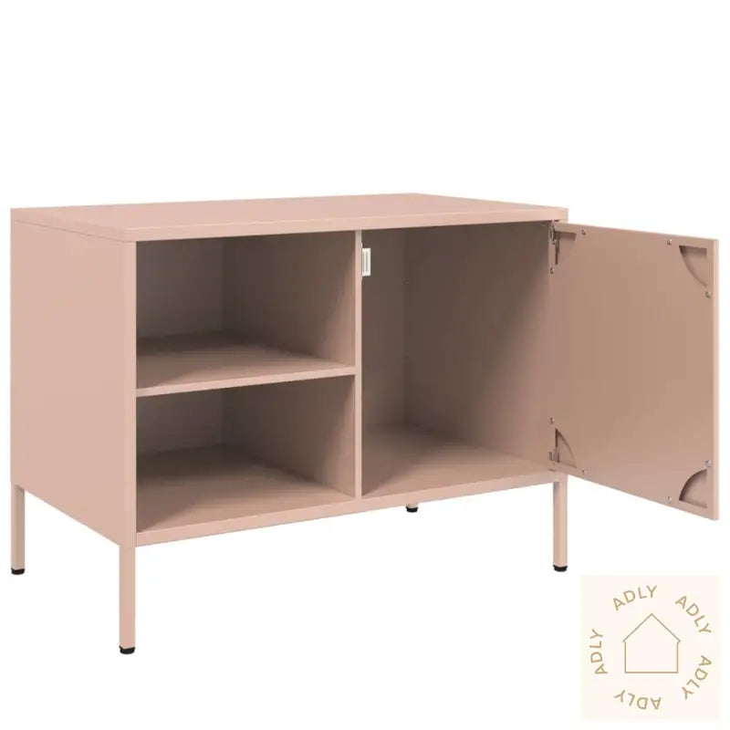 Tv-Benker 2 Stk Rosa 68X39X50,5 Cm Stål