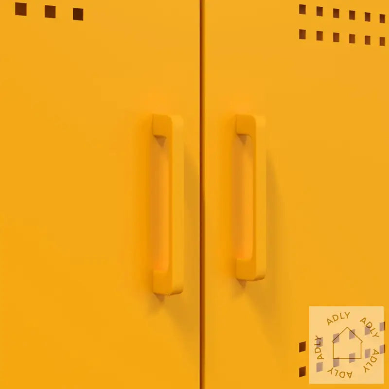 Tv-Benker 2 Stk Sennepsgul 68X39X50,5 Cm Stål