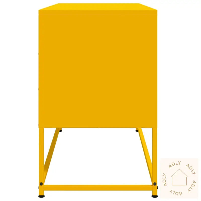 Tv-Benk Sennepsgul 100,5X39X60,5 Cm Stål