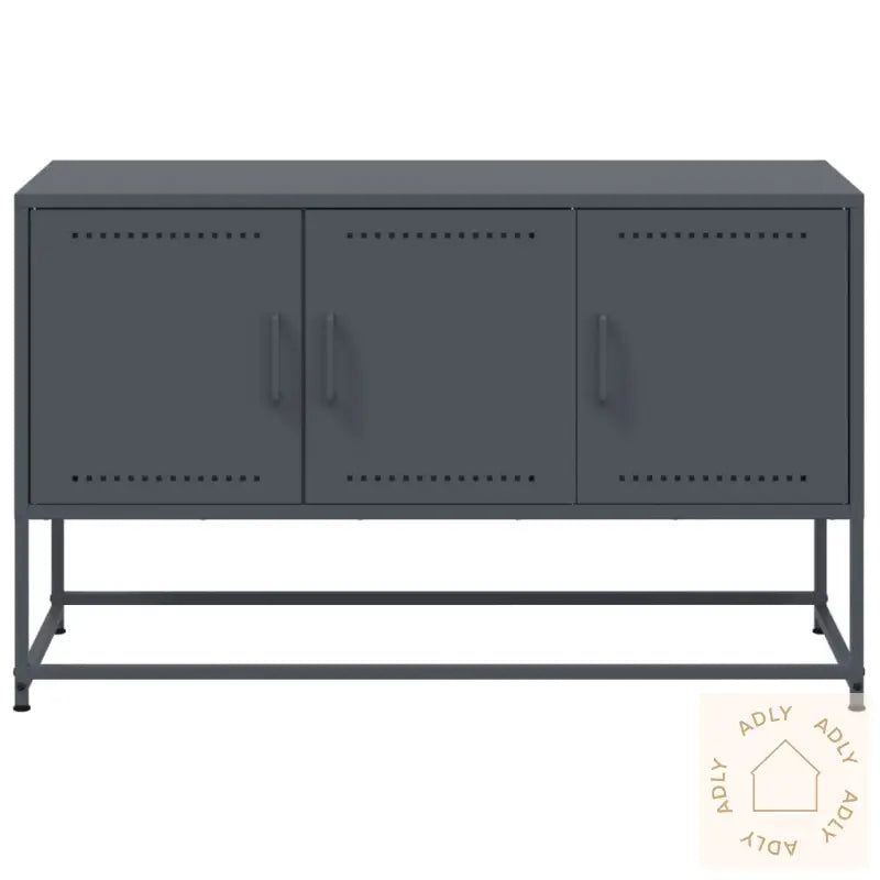 Tv-Benk Antrasitt 100,5X39X60,5 Cm Stål