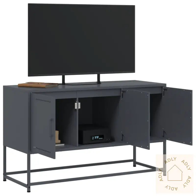 Tv-Benk Antrasitt 100,5X39X60,5 Cm Stål