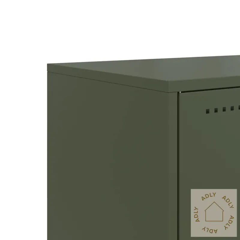 Tv-Benk Olivengrønn 100,5X39X60,5 Cm Stål