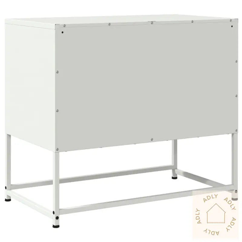 Tv-Benk Hvitt 68,5X39X60,5 Cm Stål