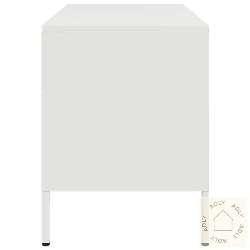 Tv-Benk Hvit 68X39X50,5 Cm Stål