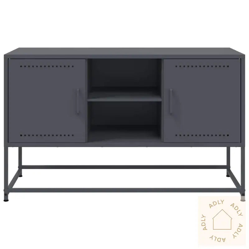 Tv-Benk Antrasitt 100,5X39X60,5 Cm Stål