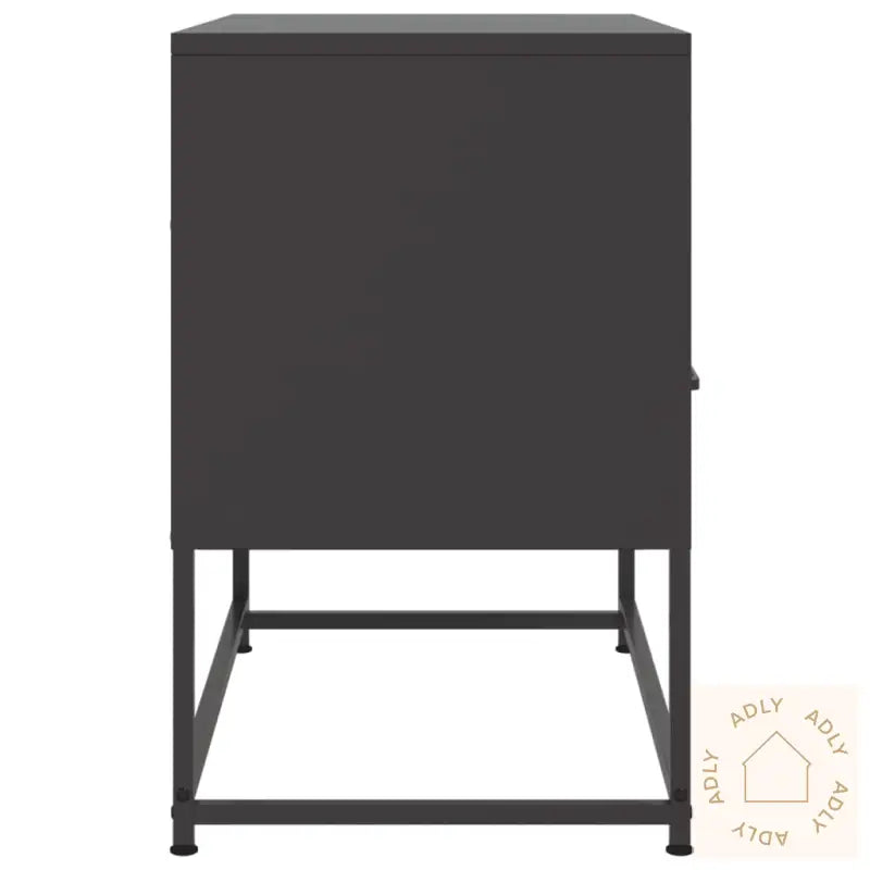 Tv-Benk Svart 68X39X60,5 Cm Stål