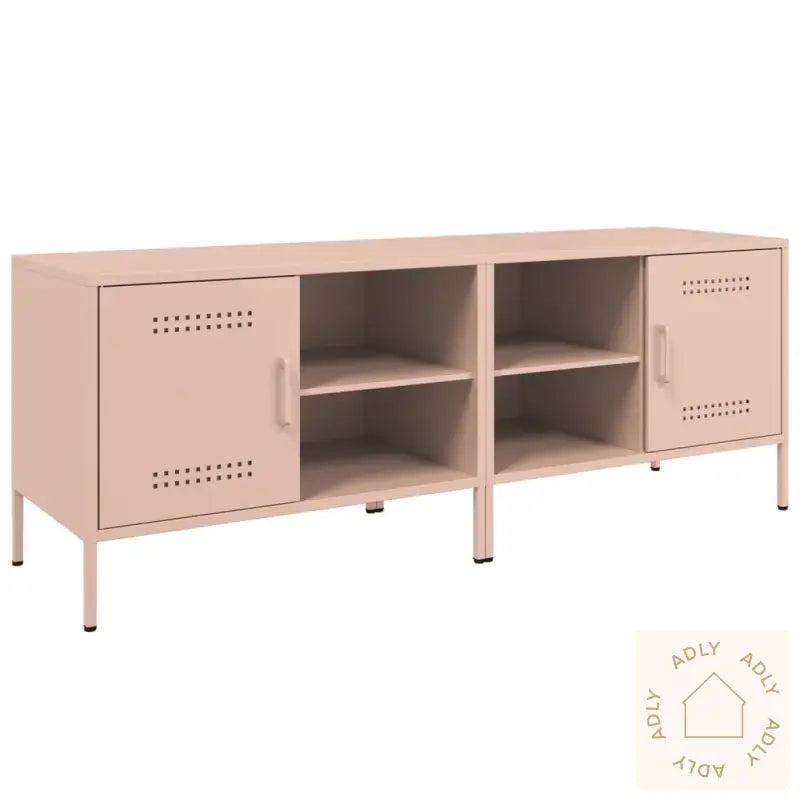 Tv-Benker 2 Stk Rosa 68X39X50,5 Cm Stål