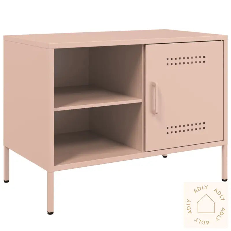 Tv-Benker 2 Stk Rosa 68X39X50,5 Cm Stål