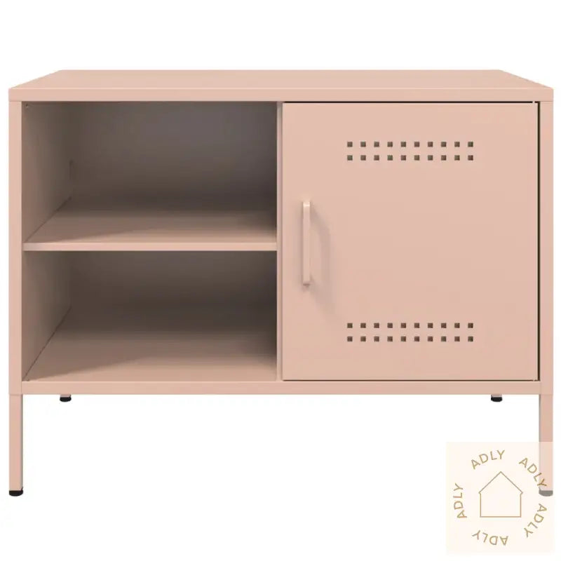 Tv-Benker 2 Stk Rosa 68X39X50,5 Cm Stål
