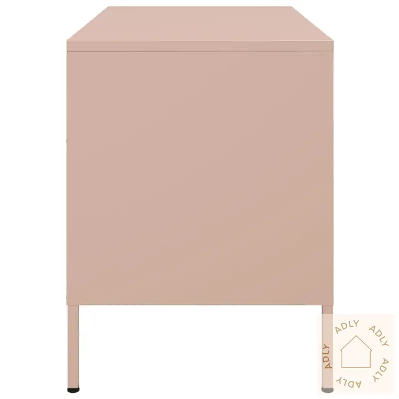 Tv-Benker 2 Stk Rosa 68X39X50,5 Cm Stål