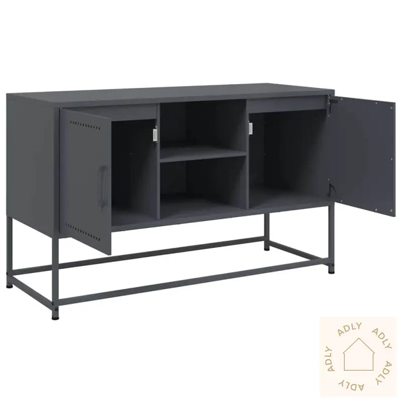 Tv-Benk Antrasitt 100,5X39X60,5 Cm Stål