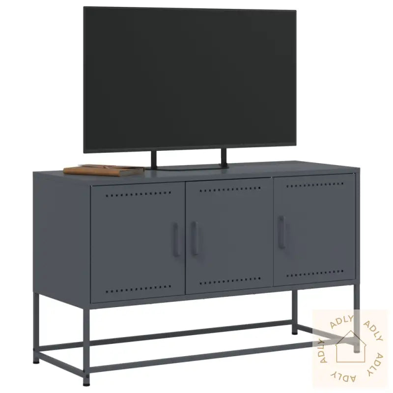 Tv-Benk Antrasitt 100,5X39X60,5 Cm Stål